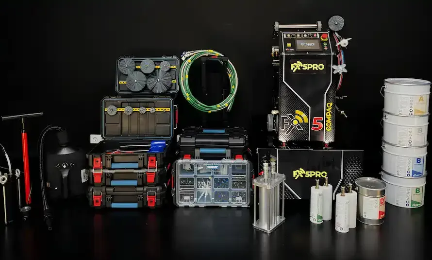 open trenchless pipe lining system